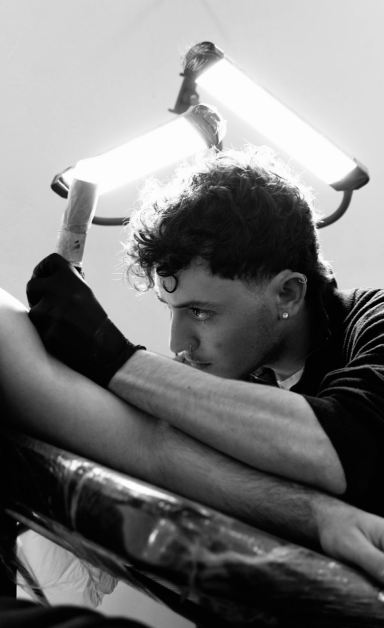 Resident artist Filippo bombardini